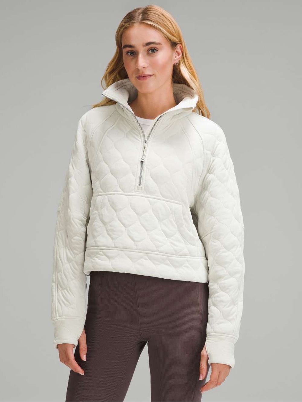 Lululemon Scuba Oversized Quilted Half Zip
Bone Size XS/S